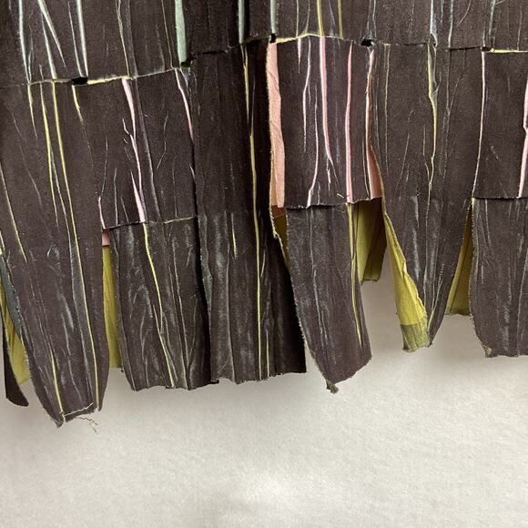 Fantazia Black Weave Button Up Jacket Boho Whimsical Womens M - Picture 5 of 11